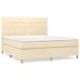 Boxspringbett mit cremefarbenem Stoffmatratze 180x200 cm. von , Betten und Lattenroste - Ref: Foro24-3142358, Preis: 650,16 €...