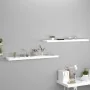 Floating wall shelves 2 pcs MDF white 120x23.5x3.8 cm by vidaXL, Shelves and shelves - Ref: Foro24-323821, Price: 50,06 €, Di...