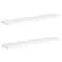 Floating wall shelves 2 pcs MDF white 120x23.5x3.8 cm by vidaXL, Shelves and shelves - Ref: Foro24-323821, Price: 50,06 €, Di...