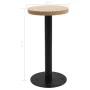 Bistrotisch aus hellbraunem MDF, 40 cm. von , Küchen- und Esstische - Ref: Foro24-286415, Preis: 105,49 €, Rabatt: %