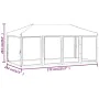 Faltbares Partyzelt mit weißen Seitenwänden 3x6 m von , Zelte und Pavillons - Ref: Foro24-93552, Preis: 182,25 €, Rabatt: %