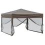 Faltbares Partyzelt mit taupefarbenen Wänden 3x3 m von , Zelte und Pavillons - Ref: Foro24-93533, Preis: 120,26 €, Rabatt: %