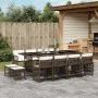 Garden furniture set 13 pieces and brown synthetic rattan cushions by , Garden sets - Ref: Foro24-3211701, Price: 745,58 €, D...