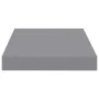 Gray MDF floating wall shelf 23x23.5x3.8 cm by vidaXL, Shelves and shelves - Ref: Foro24-323844, Price: 16,48 €, Discount: %