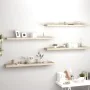 Floating wall shelves 4 units MDF oak color 120x23.5x3.8 cm by vidaXL, Shelves and shelves - Ref: Foro24-323885, Price: 92,94...