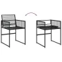 11-piece black synthetic rattan garden dining set by , Garden sets - Ref: Foro24-3295044, Price: 488,11 €, Discount: %