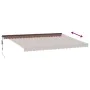 Automatic retractable awning with LED lights brown 500x300 cm by , Awnings - Ref: Foro24-3310219, Price: 582,29 €, Discount: %