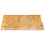 Solid mango wood natural edge table top 40x40x2.5 cm by , Table tops - Ref: Foro24-370438, Price: 23,49 €, Discount: %