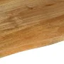 Solid mango wood natural edge table top 40x40x2.5 cm by , Table tops - Ref: Foro24-370438, Price: 23,49 €, Discount: %