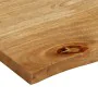 Solid mango wood natural edge table top 40x40x2.5 cm by , Table tops - Ref: Foro24-370438, Price: 23,49 €, Discount: %