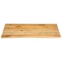 Solid mango wood natural edge table top 90x80x2.5 cm by , Table tops - Ref: Foro24-370459, Price: 86,16 €, Discount: %