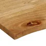 Solid mango wood natural edge table top 90x80x2.5 cm by , Table tops - Ref: Foro24-370459, Price: 86,16 €, Discount: %