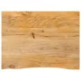 Solid mango wood table top with natural edge, 70x60x3.8 cm by , Table tops - Ref: Foro24-370499, Price: 61,33 €, Discount: %