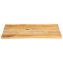 Solid mango wood table top with natural edge, 70x60x3.8 cm by , Table tops - Ref: Foro24-370499, Price: 61,33 €, Discount: %