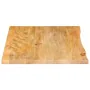 Solid mango wood table top with natural edge, 70x60x3.8 cm by , Table tops - Ref: Foro24-370499, Price: 61,33 €, Discount: %