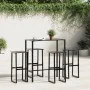 Barhocker, 4 Stück, Schwarz, aus Stahl, 38x38x80 cm. von , Gartenstühle - Ref: Foro24-4009266, Preis: 211,94 €, Rabatt: %