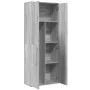 Tall Sonoma gray engineered wood sideboard 70x35x180 cm by , Lockers and storage cabinets - Ref: Foro24-3276663, Price: 168,2...