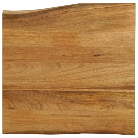 Solid mango wood natural edge table top 80x80x3.8 cm by , Table tops - Ref: Foro24-370794, Price: 114,22 €, Discount: %