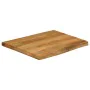 Solid mango wood natural edge table top 80x80x3.8 cm by , Table tops - Ref: Foro24-370794, Price: 114,22 €, Discount: %