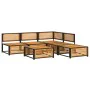 Garden sofa set with 6 pieces, solid acacia wood, and cushions. by , Garden sets - Ref: Foro24-3214929, Price: 681,76 €, Disc...