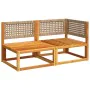 2-seater garden sofa with solid acacia wood cushions by , Outdoor sofas - Ref: Foro24-4008179, Price: 246,39 €, Discount: %