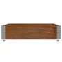 Solid pine wood planter in brown, 120x80 cm by , Pots and planters - Ref: Foro24-3295846, Price: 39,05 €, Discount: %