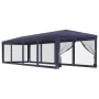 Party tent with 10 blue HDPE mesh walls 3x12 m by , Tents and gazebos - Ref: Foro24-319247, Price: 201,95 €, Discount: %