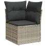 Corner garden sofa with light gray synthetic rattan cushions by , Outdoor sofas - Ref: Foro24-366175, Price: 98,98 €, Discoun...