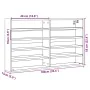 Graue Beton-Engineered-Holzvitrine 100x15x58 cm von , Regale und Regale - Ref: Foro24-847929, Preis: 53,88 €, Rabatt: %