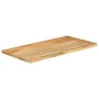 Solid mango wood table top with natural edge, 110x60x3.8 cm. by , Table tops - Ref: Foro24-370743, Price: 109,78 €, Discount: %