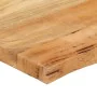 Solid mango wood table top with natural edge, 110x60x3.8 cm. by , Table tops - Ref: Foro24-370743, Price: 109,78 €, Discount: %