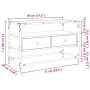 TV-Möbel aus Glas und Holz, Eichen-Ingenieurholz geräuchert, 80x35x51 cm. von , TV-Möbel - Ref: Foro24-846061, Preis: 79,29 €...