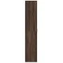 Tall engineered wood brown oak sideboard 80x35x180 cm by , Lockers and storage cabinets - Ref: Foro24-3276657, Price: 233,66 ...