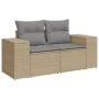 Gartensofa-Set mit 6-teiligen Kissen aus synthetischem Rattan in Beige. von , Gartensets - Ref: Foro24-3269159, Preis: 500,23...