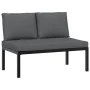 Gartensofa-Set mit 6-teiligen Kissen, Aluminium, Schwarz. von , Gartensets - Ref: Foro24-3283690, Preis: 891,82 €, Rabatt: %