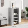 Shoe rack made of gray concrete wood engineering 52x37.5x100 cm by , Shoe racks and shoe organizers - Ref: Foro24-848447, Pri...