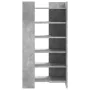 Shoe rack made of gray concrete wood engineering 52x37.5x100 cm by , Shoe racks and shoe organizers - Ref: Foro24-848447, Pri...