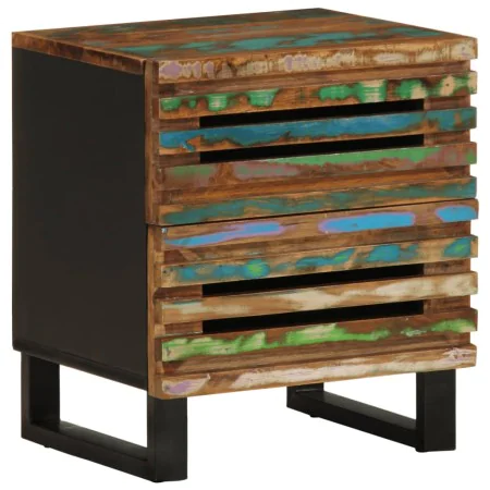 Mesita de noche de madera maciza reciclada 40x34x46 cm de , Mesitas de noche - Ref: Foro24-377434, Precio: 82,13 €, Descuento: %