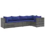 5-piece garden furniture set with gray synthetic rattan cushions by , Garden sets - Ref: Foro24-3308095, Price: 309,72 €, Dis...