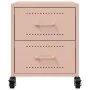 Bedside tables 2 units pink steel 36x39x43.5 cm by , Nightstands - Ref: Foro24-846629, Price: 130,15 €, Discount: %