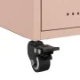 Bedside tables 2 units pink steel 36x39x43.5 cm by , Nightstands - Ref: Foro24-846629, Price: 130,15 €, Discount: %