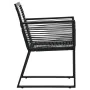 Garden chairs 4 units black rattan ropes by vidaXL, Garden chairs - Ref: Foro24-312160, Price: 295,55 €, Discount: %