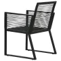 Garden chairs 4 units black rattan ropes by vidaXL, Garden chairs - Ref: Foro24-312160, Price: 295,55 €, Discount: %