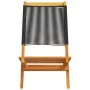 Reclining garden chairs 4 pcs solid acacia wood black by , Garden chairs - Ref: Foro24-3214628, Price: 211,53 €, Discount: %