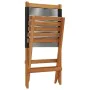 Reclining garden chairs 4 pcs solid acacia wood black by , Garden chairs - Ref: Foro24-3214628, Price: 211,53 €, Discount: %