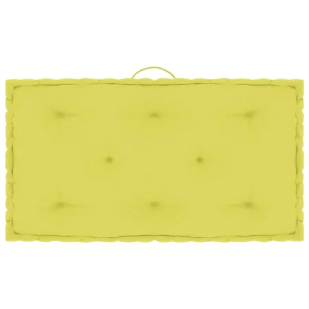 Apple green cotton floor pallet cushion 73x40x7 cm by vidaXL, Cushions for chairs and sofas - Ref: Foro24-324688, Price: 25,3...