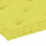 Apple green cotton floor pallet cushion 73x40x7 cm by vidaXL, Cushions for chairs and sofas - Ref: Foro24-324688, Price: 25,3...