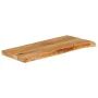 Solid mango wood natural edge table top 70x30x2.5 cm by , Table tops - Ref: Foro24-370429, Price: 29,44 €, Discount: %