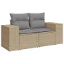 Garden sofa set with 8 pieces of synthetic beige rattan and cushions. by , Garden sets - Ref: Foro24-3269039, Price: 656,52 €...