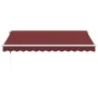 Automatic retractable awning with LED lights burgundy 350x250 cm by , Awnings - Ref: Foro24-3214973, Price: 472,86 €, Discoun...